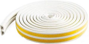 Afbeelding Tochtband D-profiel schuim Wit 2-6 mm